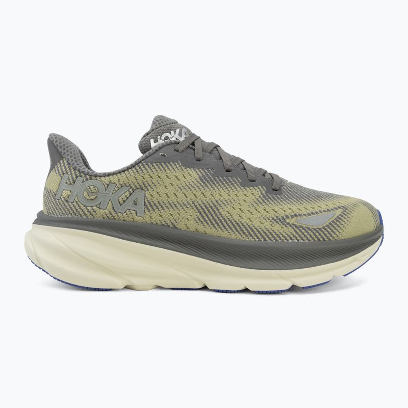 Scarpe da corsa uomo HOKA Clifton 9 GTX gravel/eggshell 2