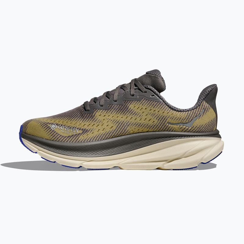 Scarpe da corsa uomo HOKA Clifton 9 GTX gravel/eggshell 4