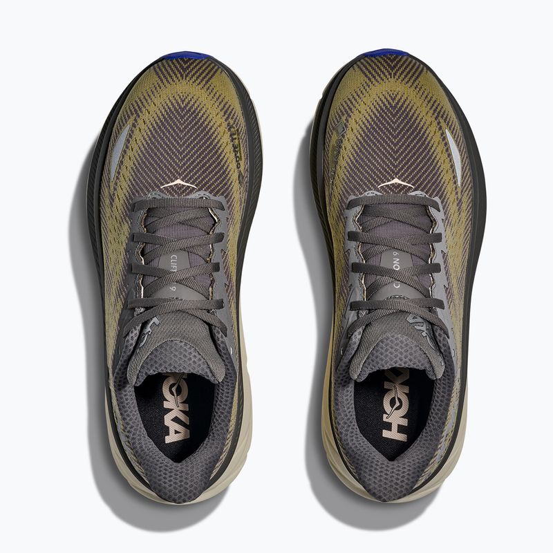 Scarpe da corsa uomo HOKA Clifton 9 GTX gravel/eggshell 7