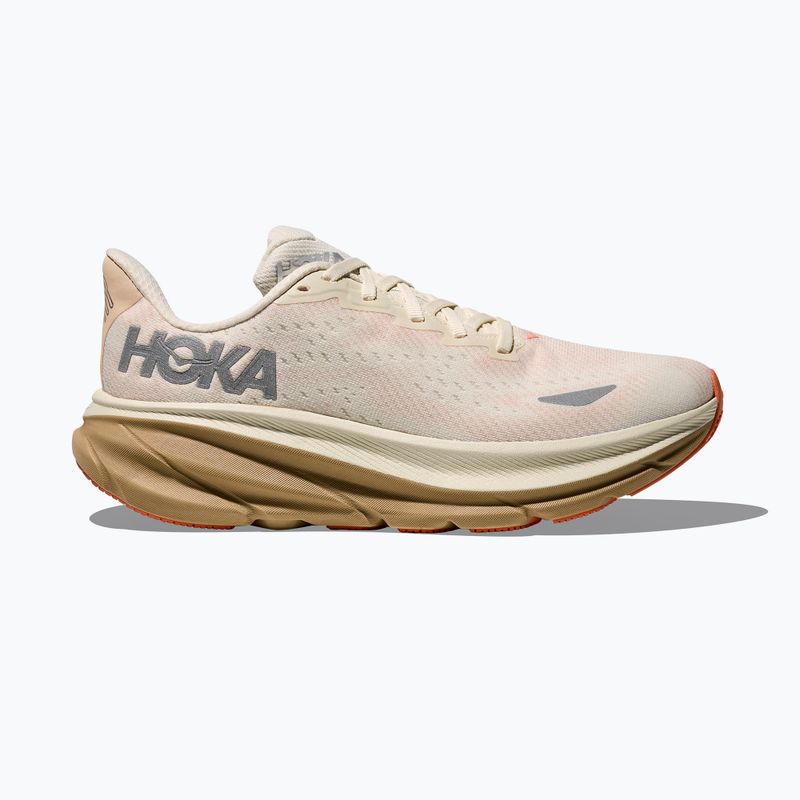 Scarpe da corsa da donna HOKA Clifton 9 GTX eggshell/khaki 2