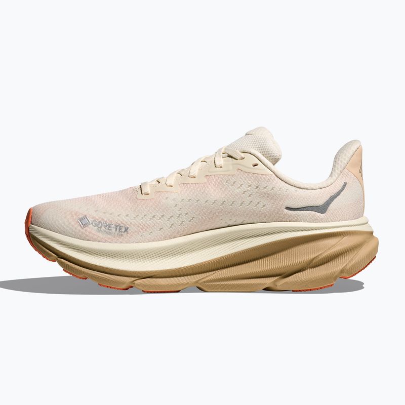 Scarpe da corsa da donna HOKA Clifton 9 GTX eggshell/khaki 3
