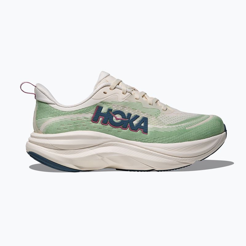 Scarpe da corsa da donna HOKA Skyflow alabaster/vintage green 3
