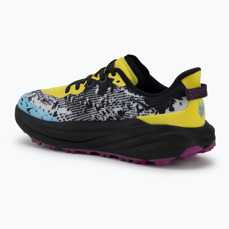Scarpe da corsa per bambini HOKA Speedgoat 6 electric lemon/black 3