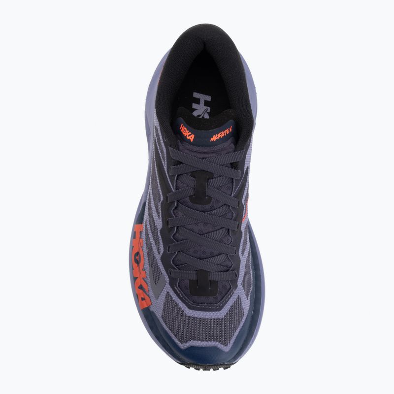 Scarpe da corsa da donna HOKA Mafate X berry jam/squid ink 5
