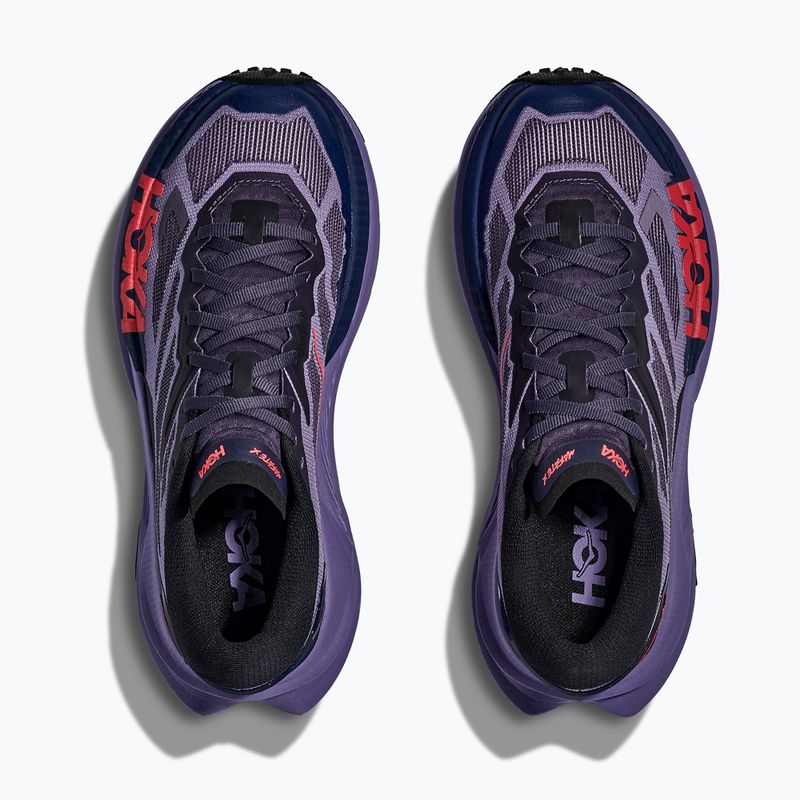Scarpe da corsa da donna HOKA Mafate X berry jam/squid ink 14