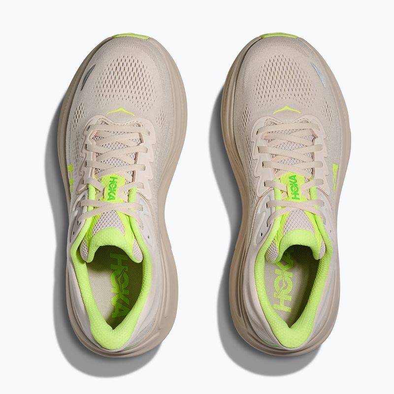 Scarpe da corsa da uomo HOKA Bondi 9 grout/neon yuzu 7