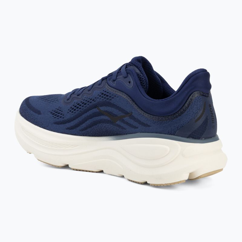 Scarpe da corsa uomo HOKA Bondi 9 midnight blue/varsity navy 3