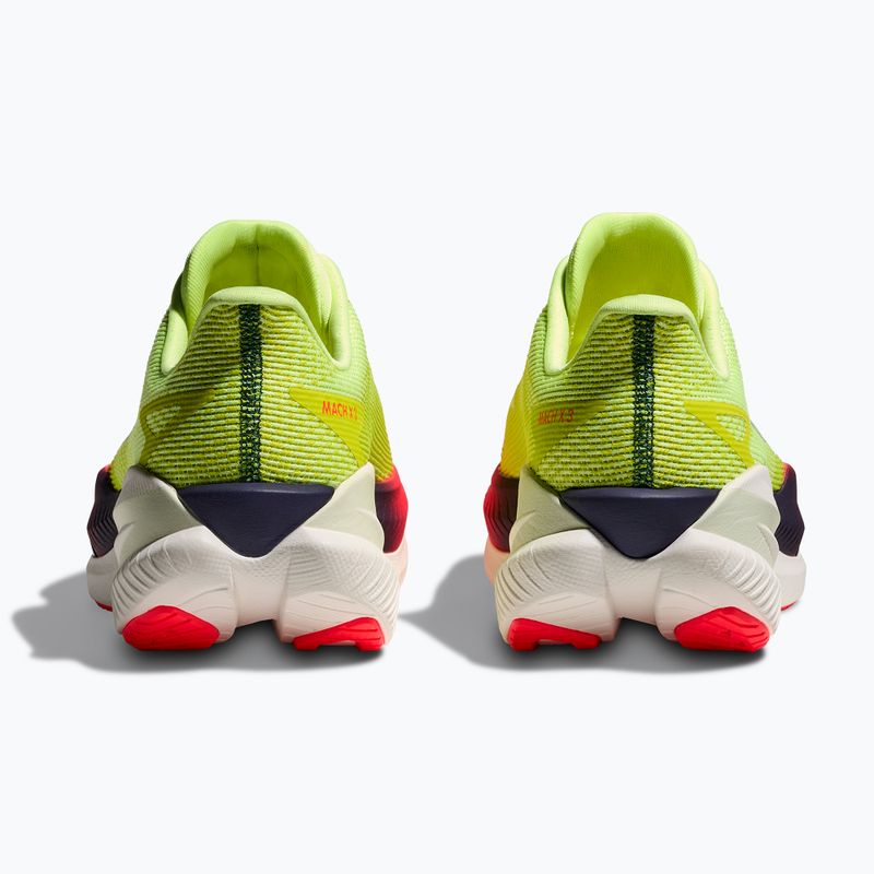 Scarpe da corsa uomo Hoka Mach X 3 neon yuzu/squid ink 6