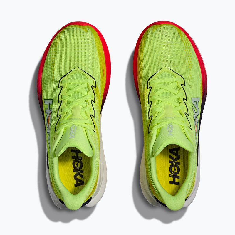 Scarpe da corsa donna Hoka Mach X 3 Nneon yuzu/squid ink 7