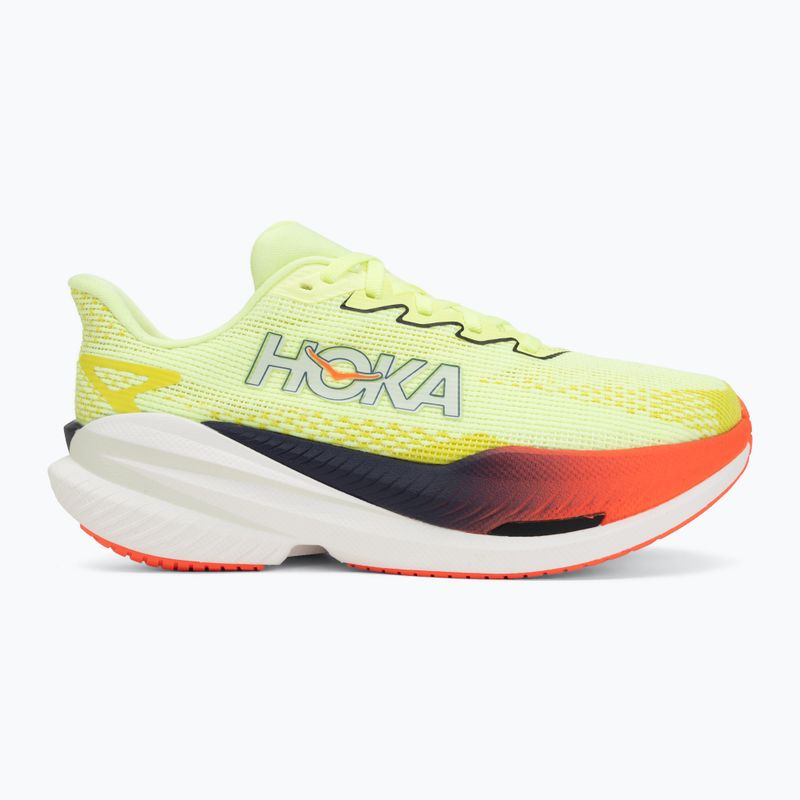 Scarpe da corsa donna Hoka Mach X 3 Nneon yuzu/squid ink 2