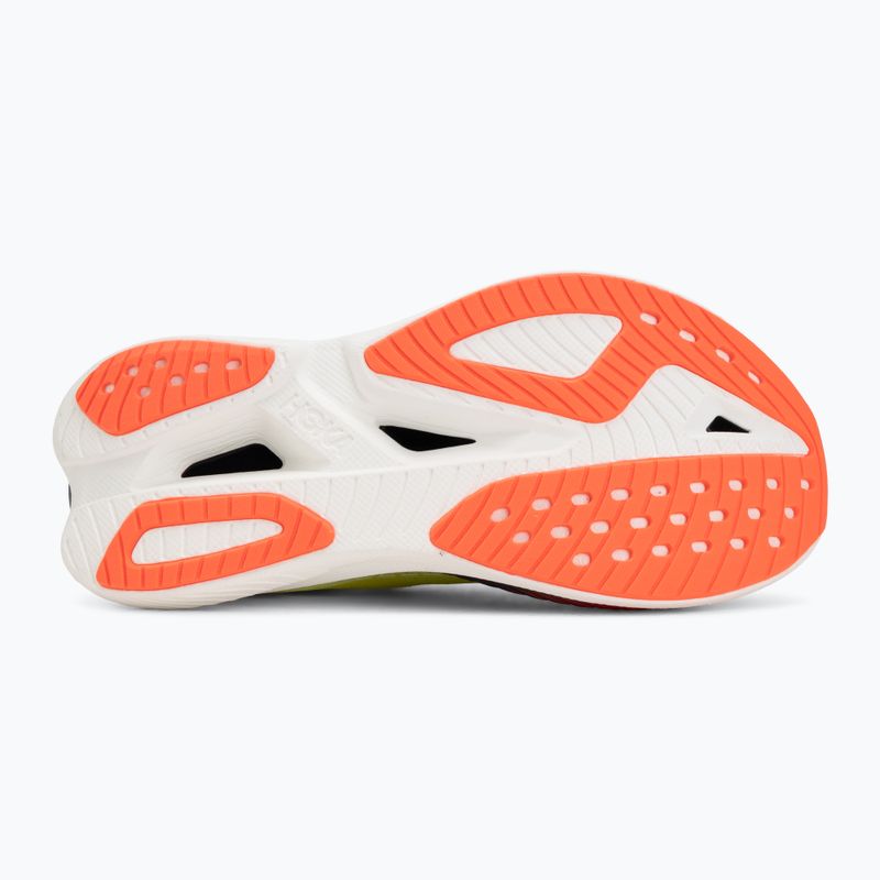 Scarpe da corsa donna Hoka Mach X 3 Nneon yuzu/squid ink 4