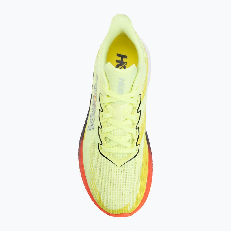 Scarpe da corsa donna Hoka Mach X 3 Nneon yuzu/squid ink 5