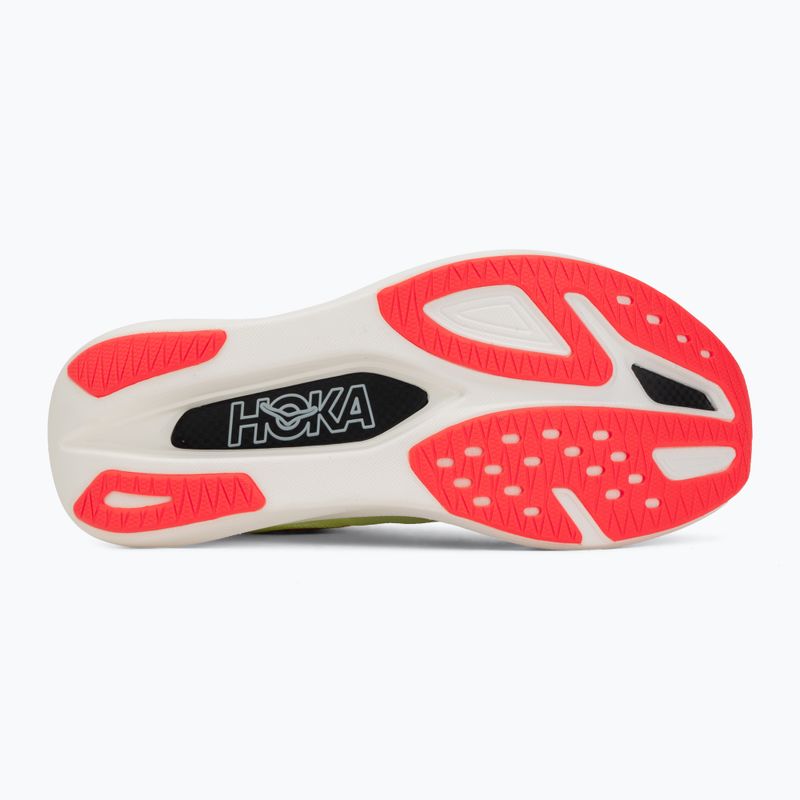 Scarpe da corsa HOKA Rocket X 3 neon yuzu/squid ink 4