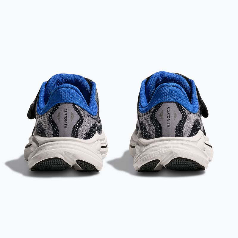 Scarpe da corsa per bambini HOKA Clifton 10 foggy grey/black 6