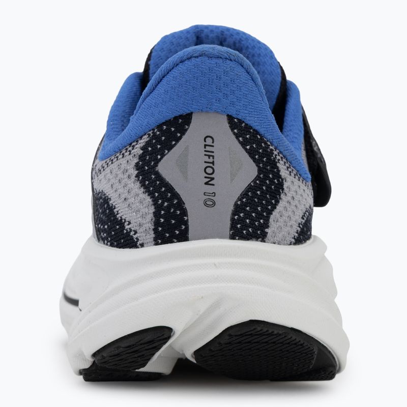 Scarpe da corsa per bambini HOKA Clifton 10 foggy grey/black 6