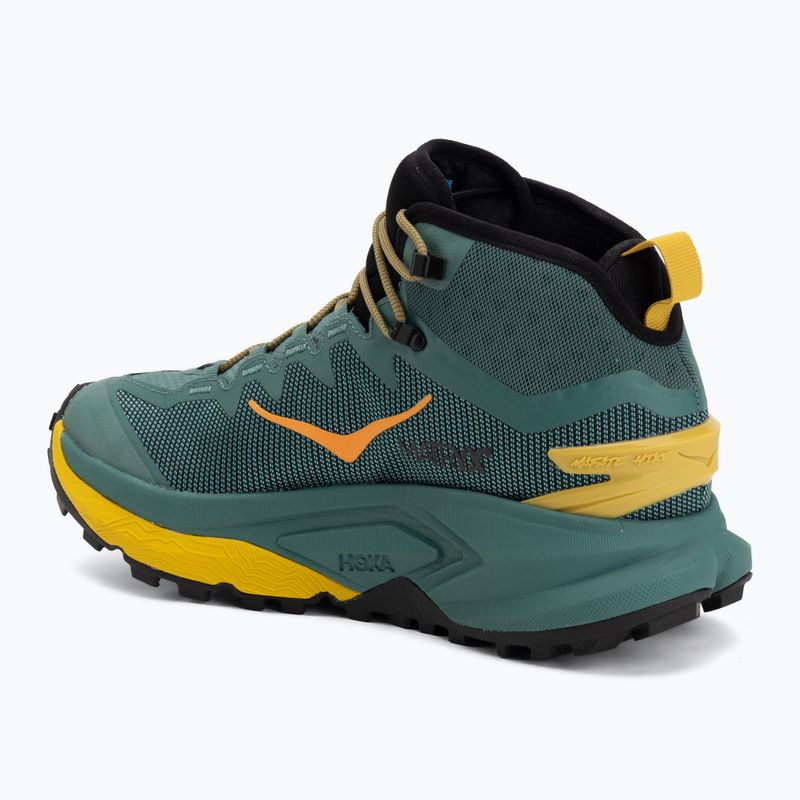 Scarpe da trekking da uomo HOKA Mafate Hike thyme/yellow gold 3