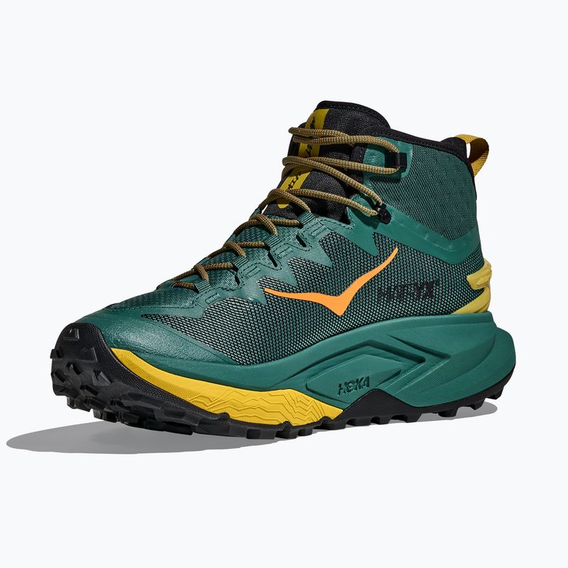 Scarpe da trekking da uomo HOKA Mafate Hike thyme/yellow gold 2