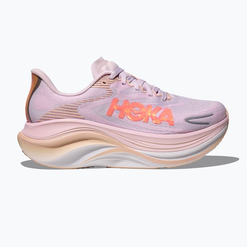 Scarpe da corsa da donna Hoka Skyward X 2 lilac cream/tangerine glow 3