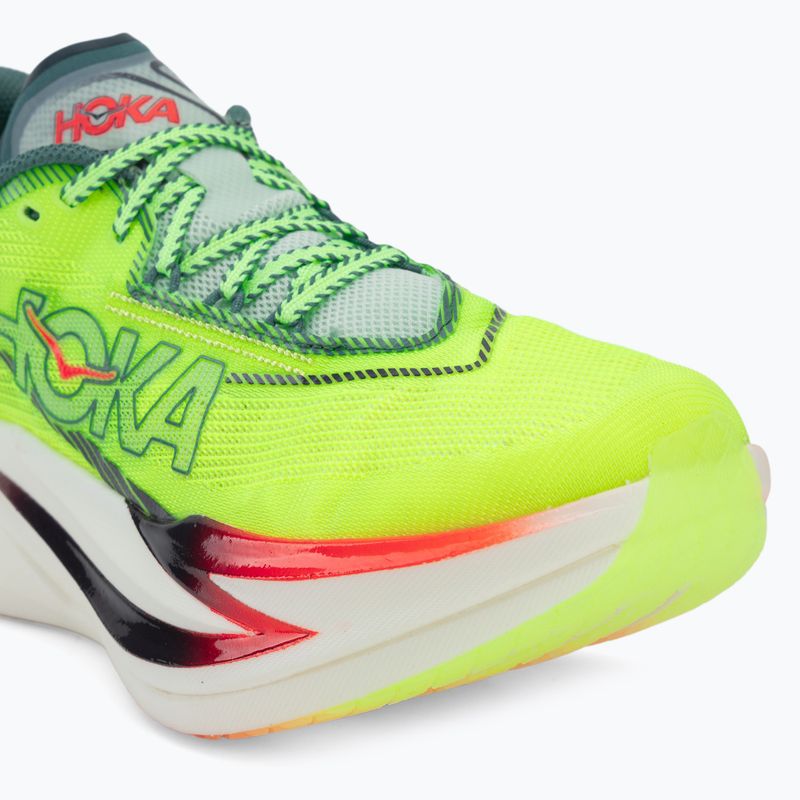Scarpe da corsa HOKA Cielo X1 3.0 neon yuzu/thyme 7