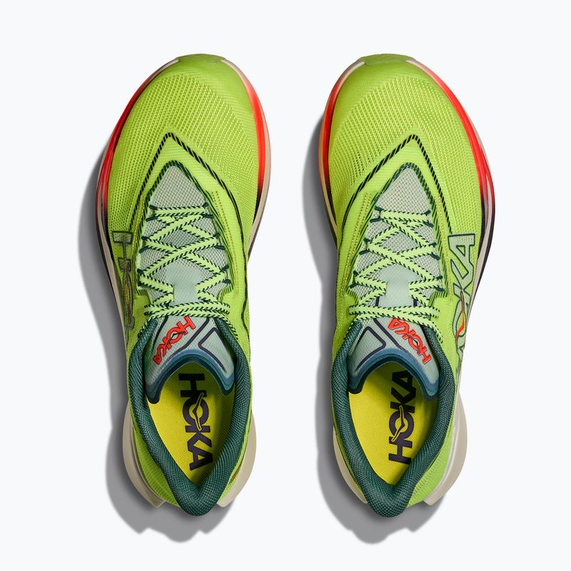 Scarpe da corsa HOKA Cielo X1 3.0 neon yuzu/thyme 7