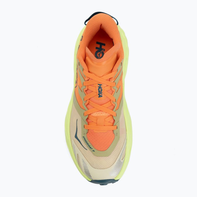 Scarpe da corsa donna HOKA Speedgoat 7 persimmon/neon yuzu 5