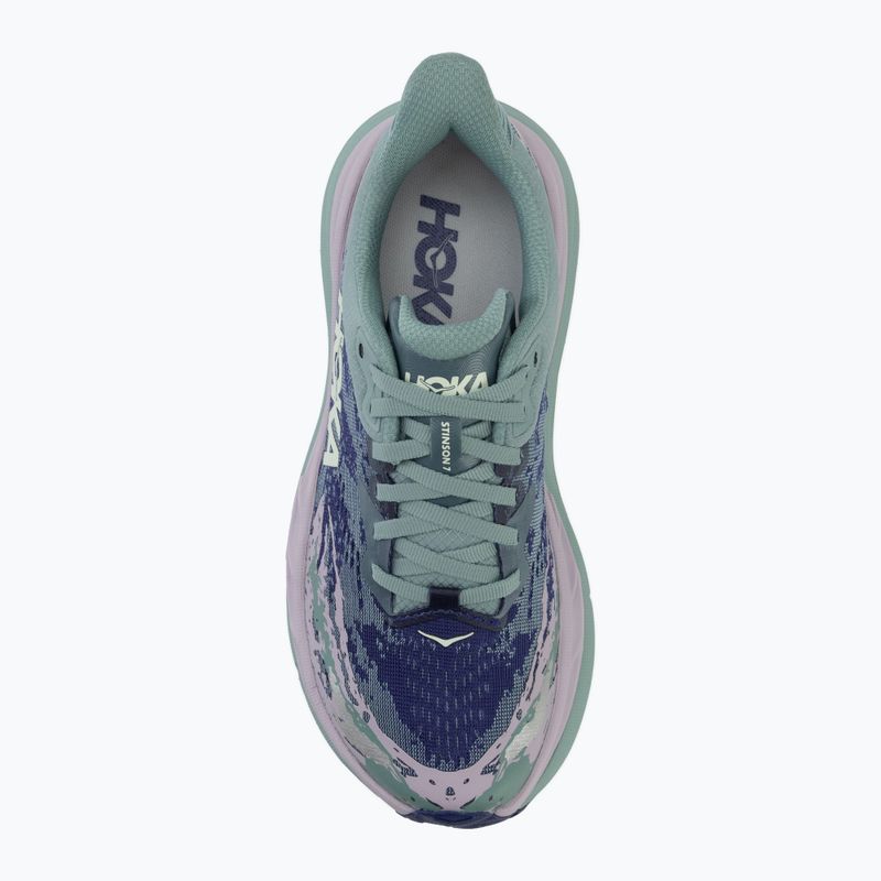 Scarpe da corsa da donna HOKA Stinson 7 rosemary/fragrant lilac 5