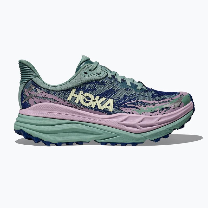 Scarpe da corsa da donna HOKA Stinson 7 rosemary/fragrant lilac 3
