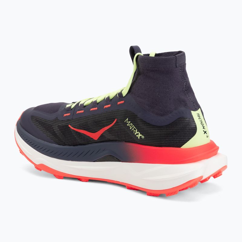 Scarpe da corsa da uomo HOKA Tecton X 3 squid ink/neon lame 3
