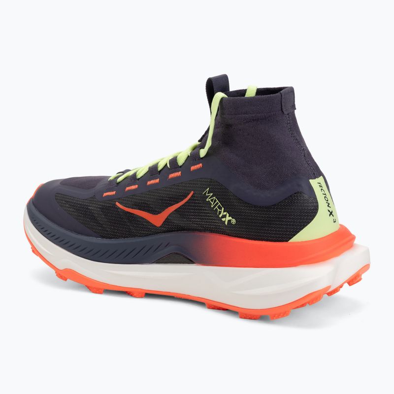 Scarpe da corsa da donna HOKA Tecton X 3 squid ink/neon lame 3