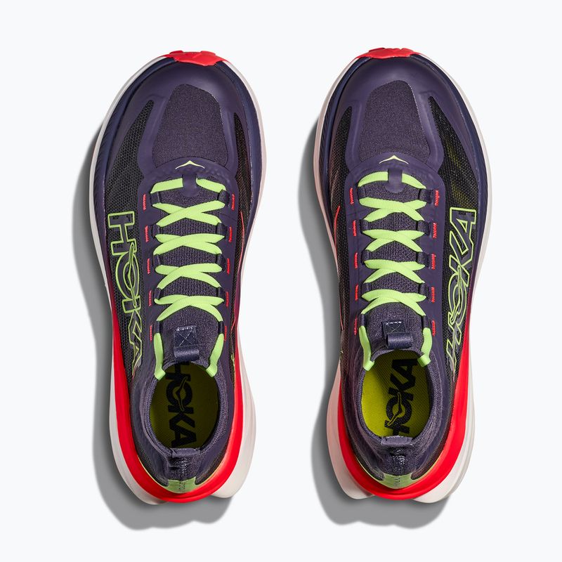 Scarpe da corsa da donna HOKA Tecton X 3 squid ink/neon lame 14
