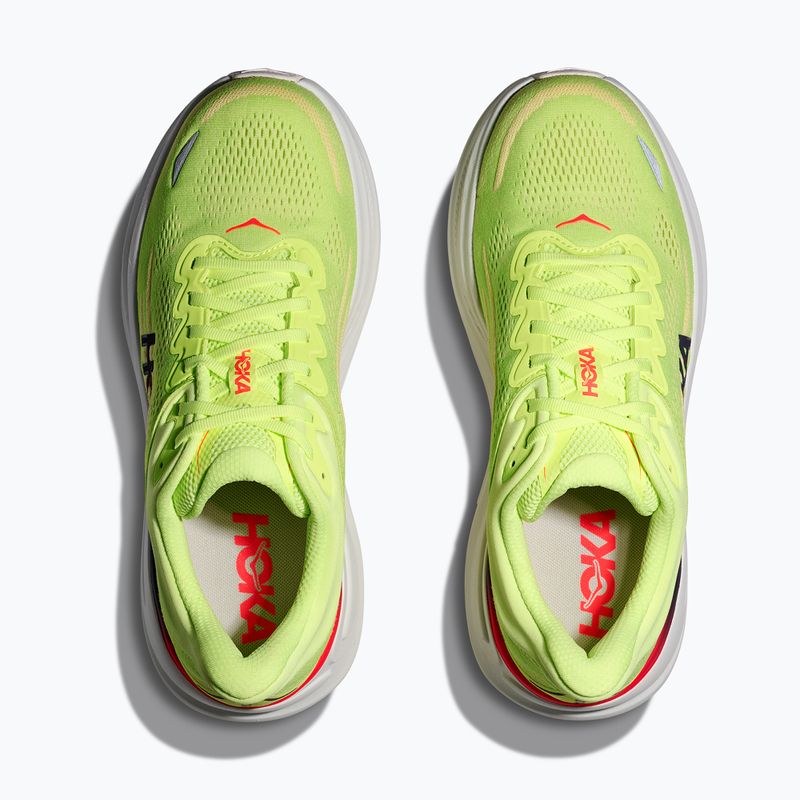 Scarpe da corsa da uomo HOKA Bondi 9 neon yuzu/sunlight 7