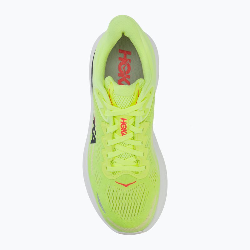 Scarpe da corsa da uomo HOKA Bondi 9 neon yuzu/sunlight 5