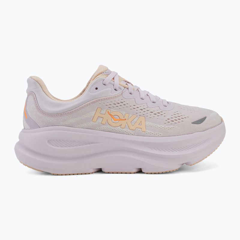 Scarpe da corsa da donna HOKA Bondi 9 lilac cream/tangerine glow 2