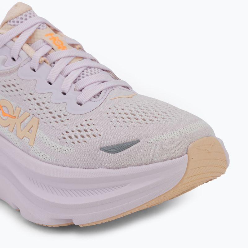 Scarpe da corsa da donna HOKA Bondi 9 lilac cream/tangerine glow 7