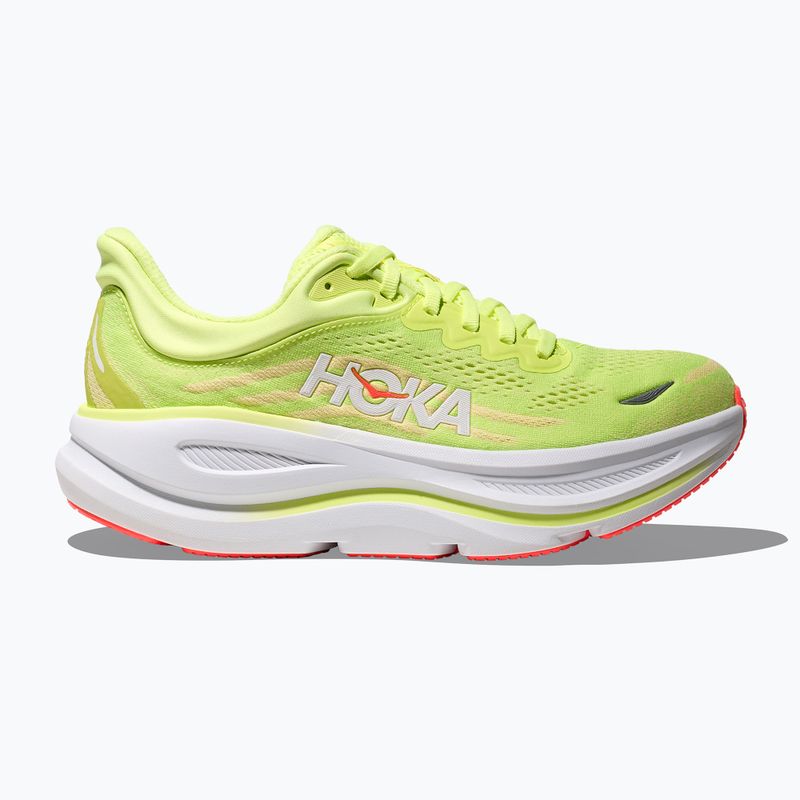 Scarpe da corsa donna HOKA Bondi 9 neon yuzu/sunlight 3