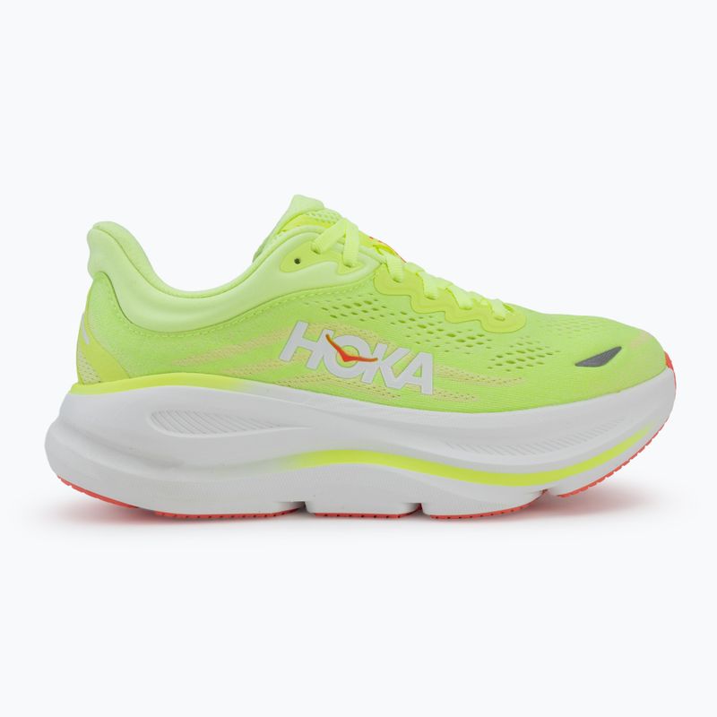 Scarpe da corsa donna HOKA Bondi 9 neon yuzu/sunlight 2