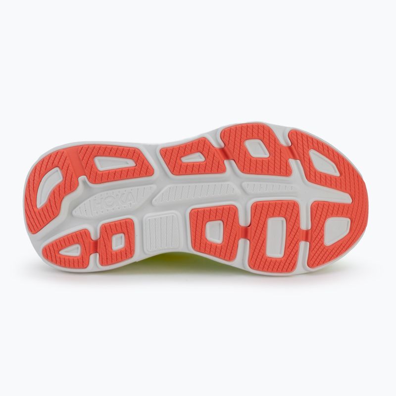Scarpe da corsa donna HOKA Bondi 9 neon yuzu/sunlight 4