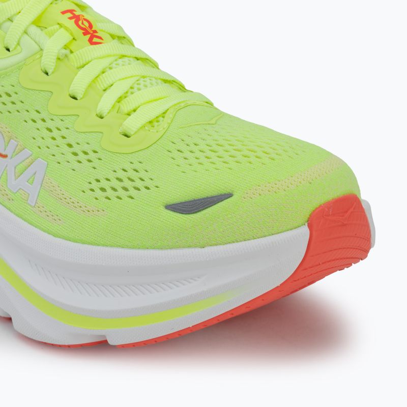 Scarpe da corsa donna HOKA Bondi 9 neon yuzu/sunlight 7
