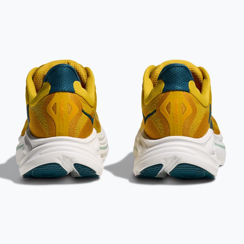 Scarpe da corsa da uomo HOKA Clifton 10 yellow gold/tidal wave 6