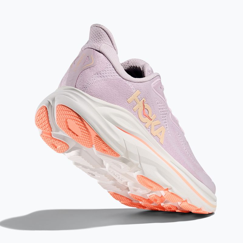Scarpe da corsa da donna HOKA Clifton 10 lilac cream/tangerine glow 12