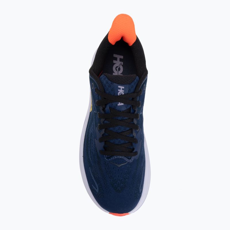 Scarpe da corsa da donna HOKA Clifton 10 midnight blue/starlight glow 5