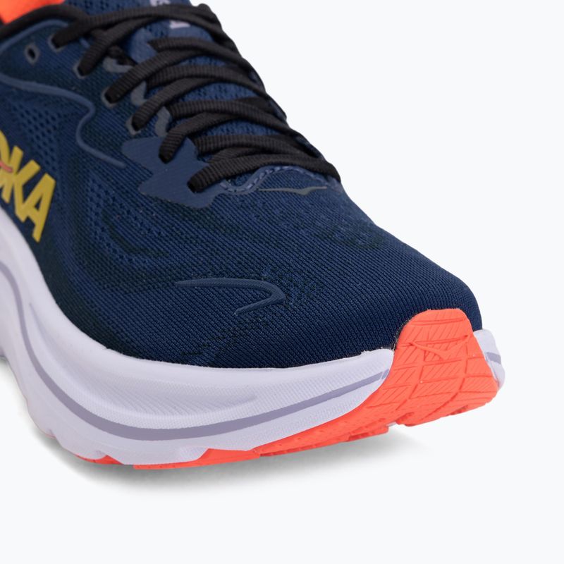 Scarpe da corsa da donna HOKA Clifton 10 midnight blue/starlight glow 7