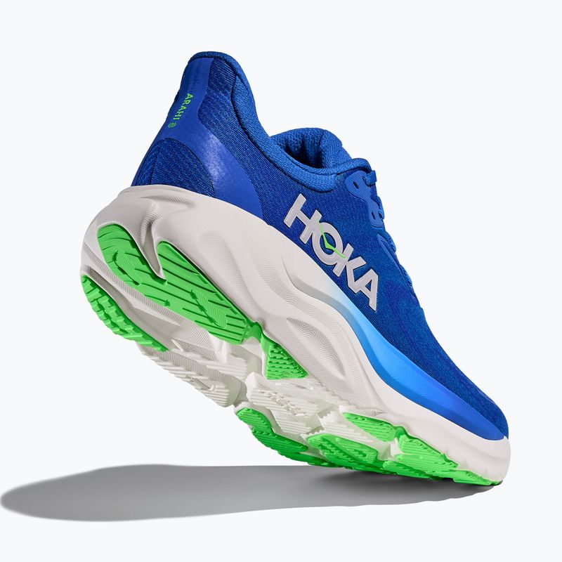 Scarpe da corsa uomo HOKA Arahi 8 cobalt blue/neon green 5