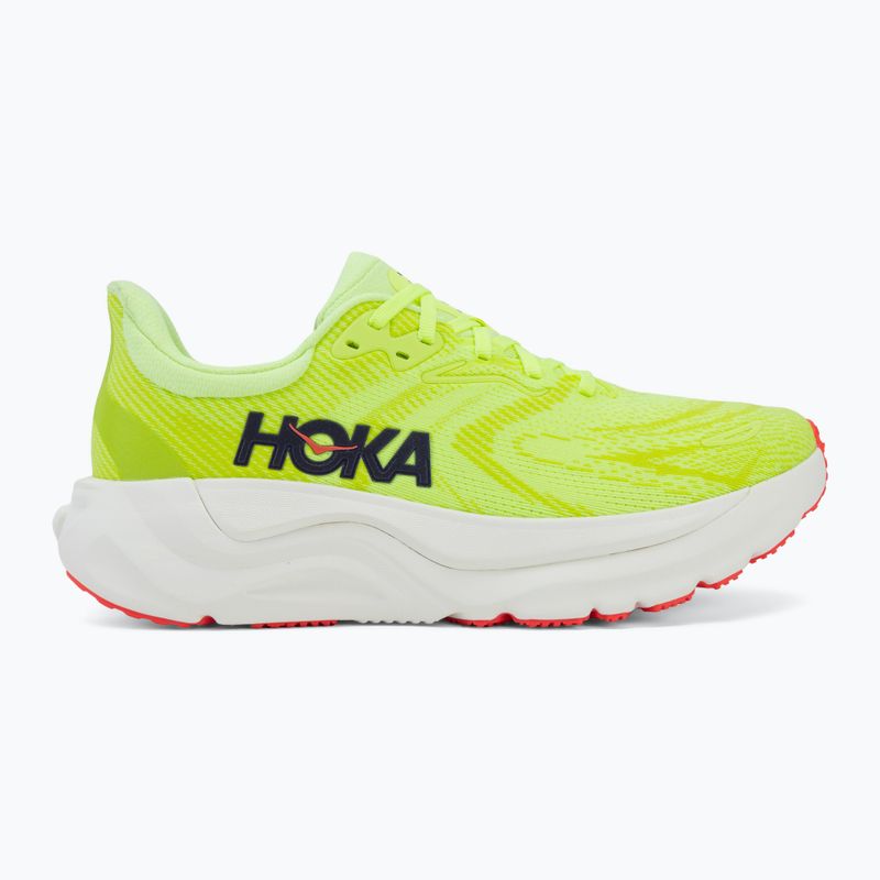 Scarpe da corsa uomo HOKA Arahi 8 neon yuzu/neon flame 2