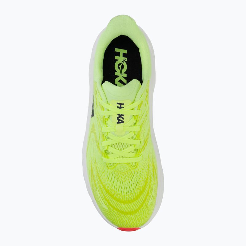 Scarpe da corsa uomo HOKA Arahi 8 neon yuzu/neon flame 5