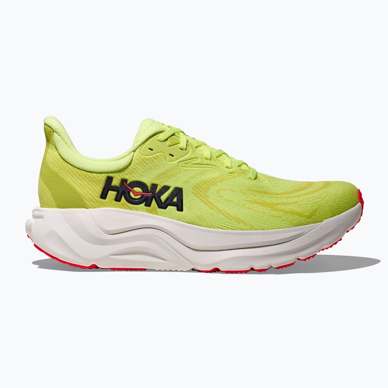 Scarpe da corsa uomo HOKA Arahi 8 neon yuzu/neon flame 3
