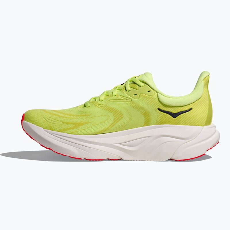 Scarpe da corsa uomo HOKA Arahi 8 neon yuzu/neon flame 4