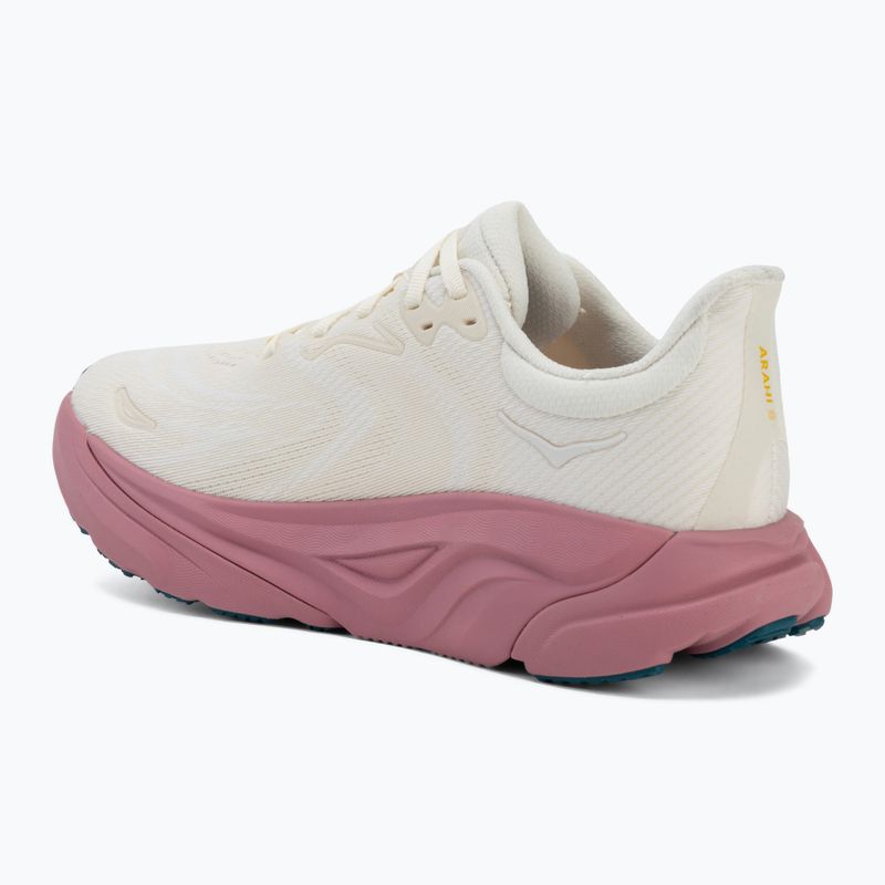 Scarpe da corsa da donna HOKA Arahi 8 alabaster/lingonberry 3