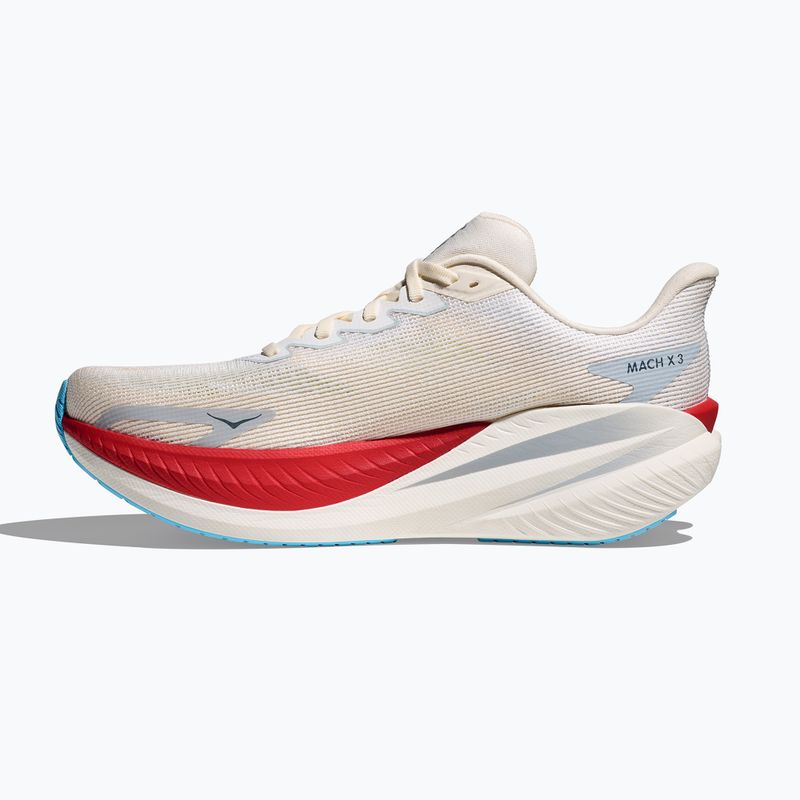 Scarpe da corsa uomo Hoka Mach X 3 white/alabaster 4