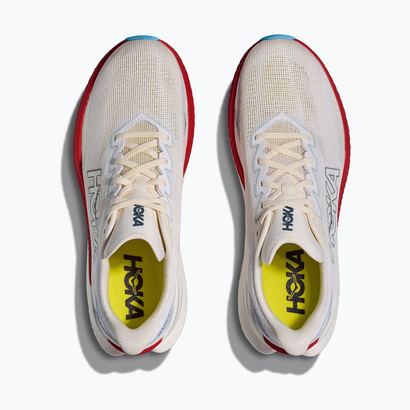 Scarpe da corsa uomo Hoka Mach X 3 white/alabaster 7